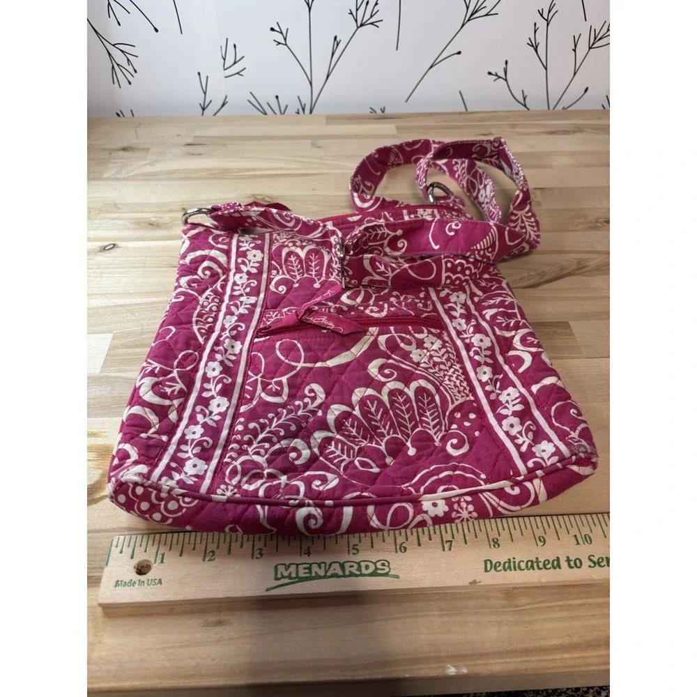 Vera Bradley Twirly Birds Pink Hipster Crossbody Breast Cancer Awareness